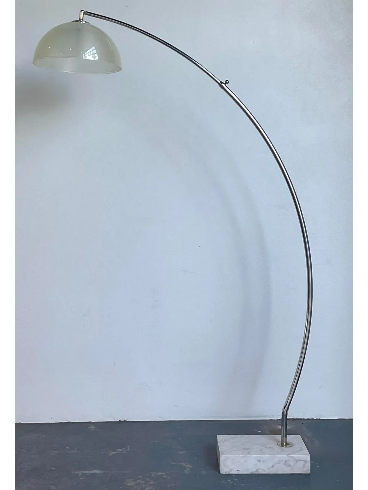 Vintage Chrome and Glass Arc Lamp — additional photo 5