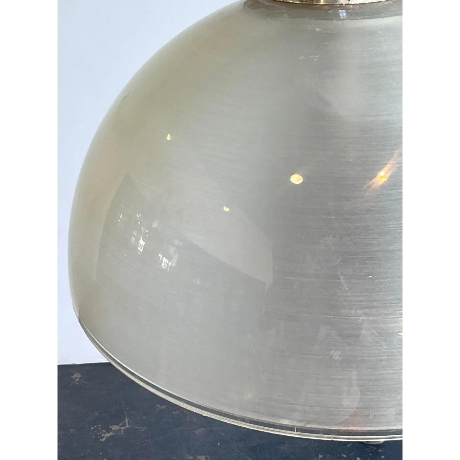 Vintage Chrome and Glass Arc Lamp — additional photo 7
