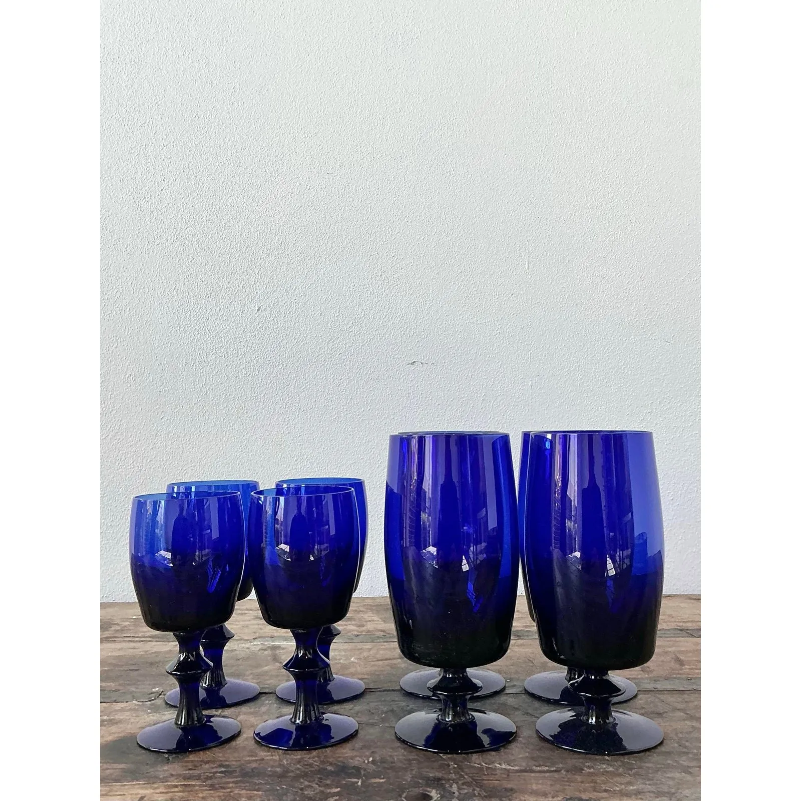 Vintage Cobalt Stemware - Set of 8 — additional photo 2