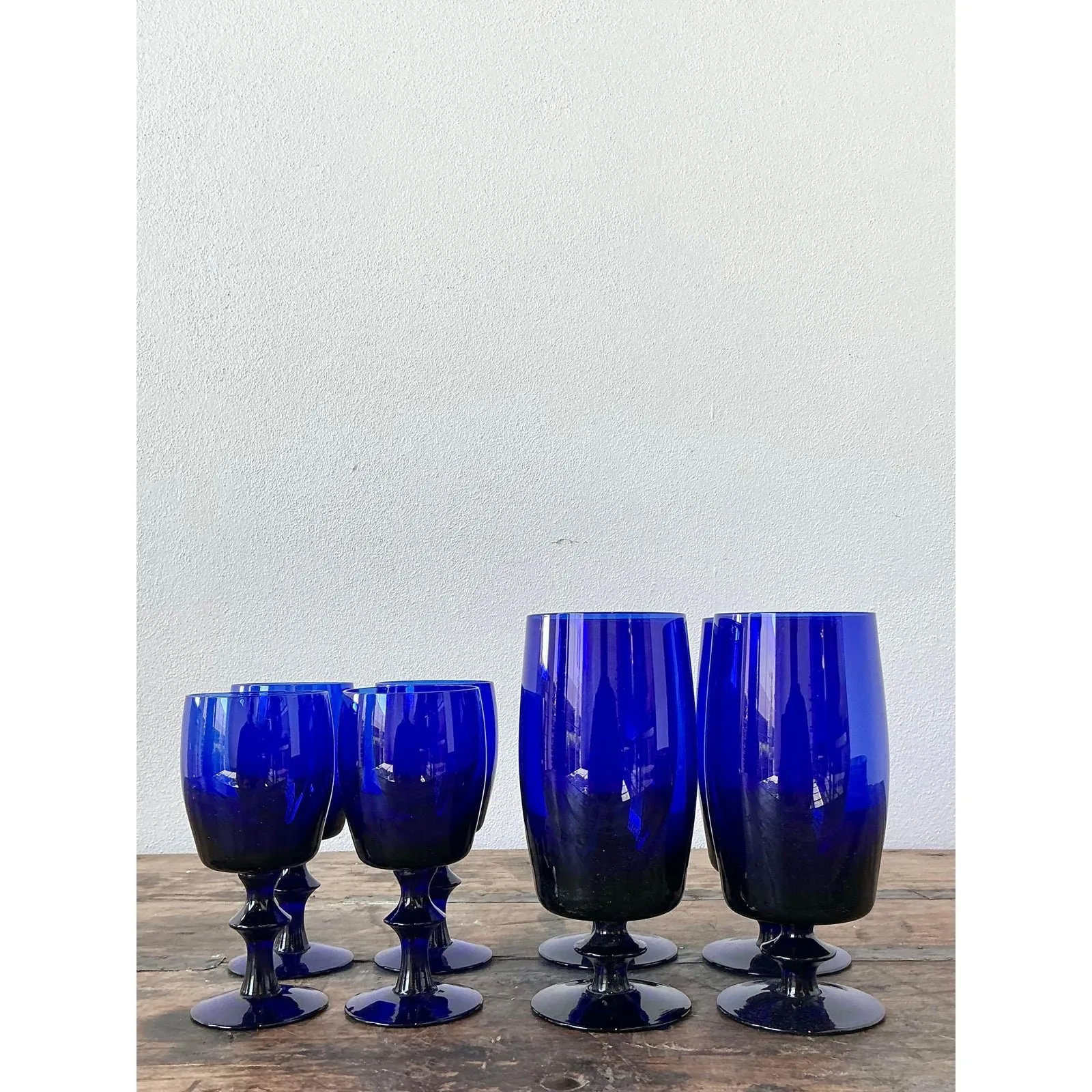 Vintage Cobalt Stemware - Set of 8 — additional photo 6