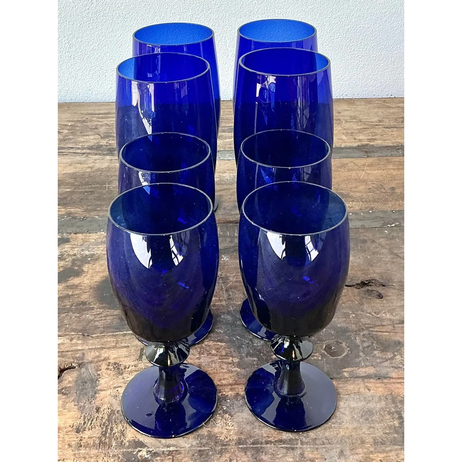 Vintage Cobalt Stemware - Set of 8 — additional photo 7