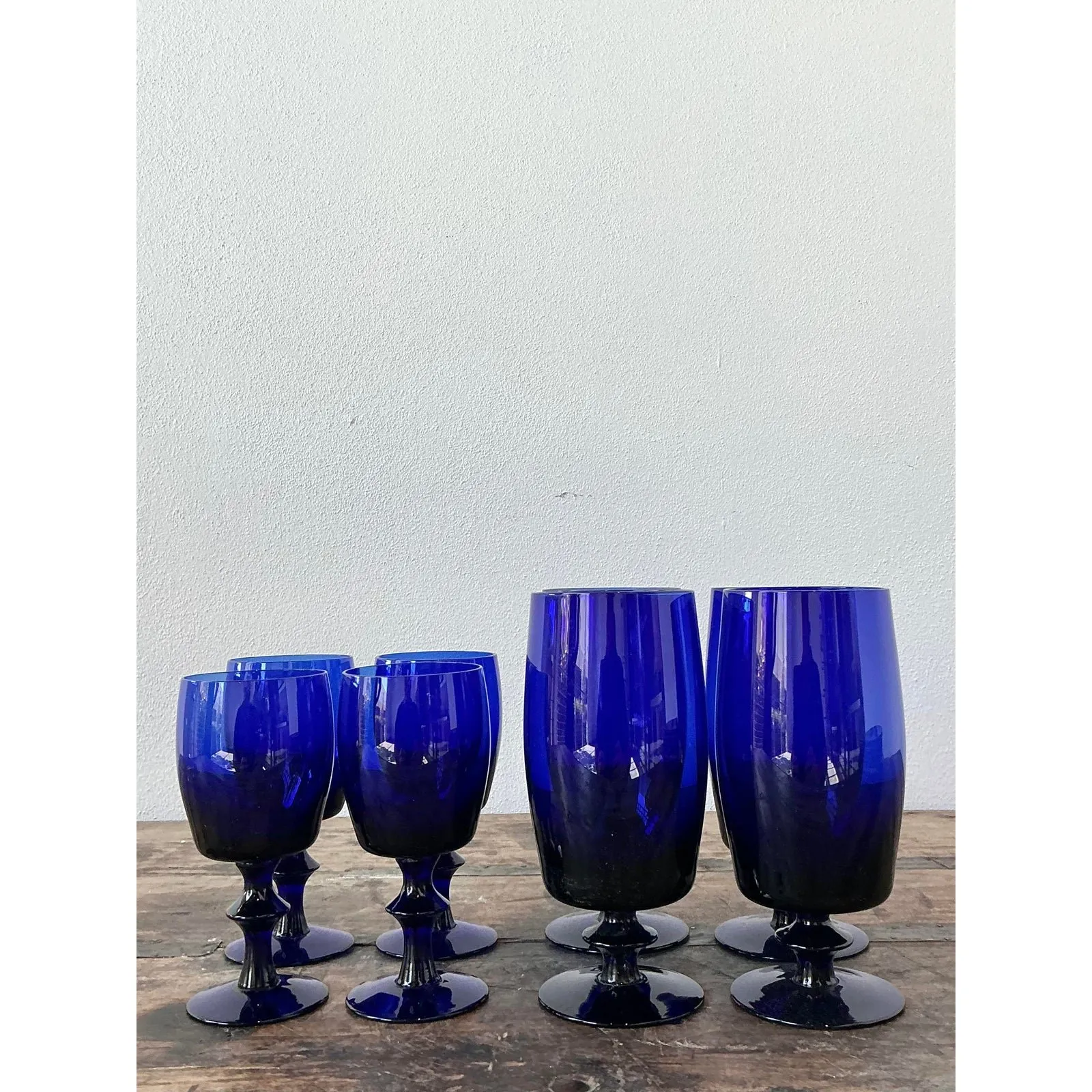 Vintage Cobalt Stemware - Set of 8 — additional photo 8