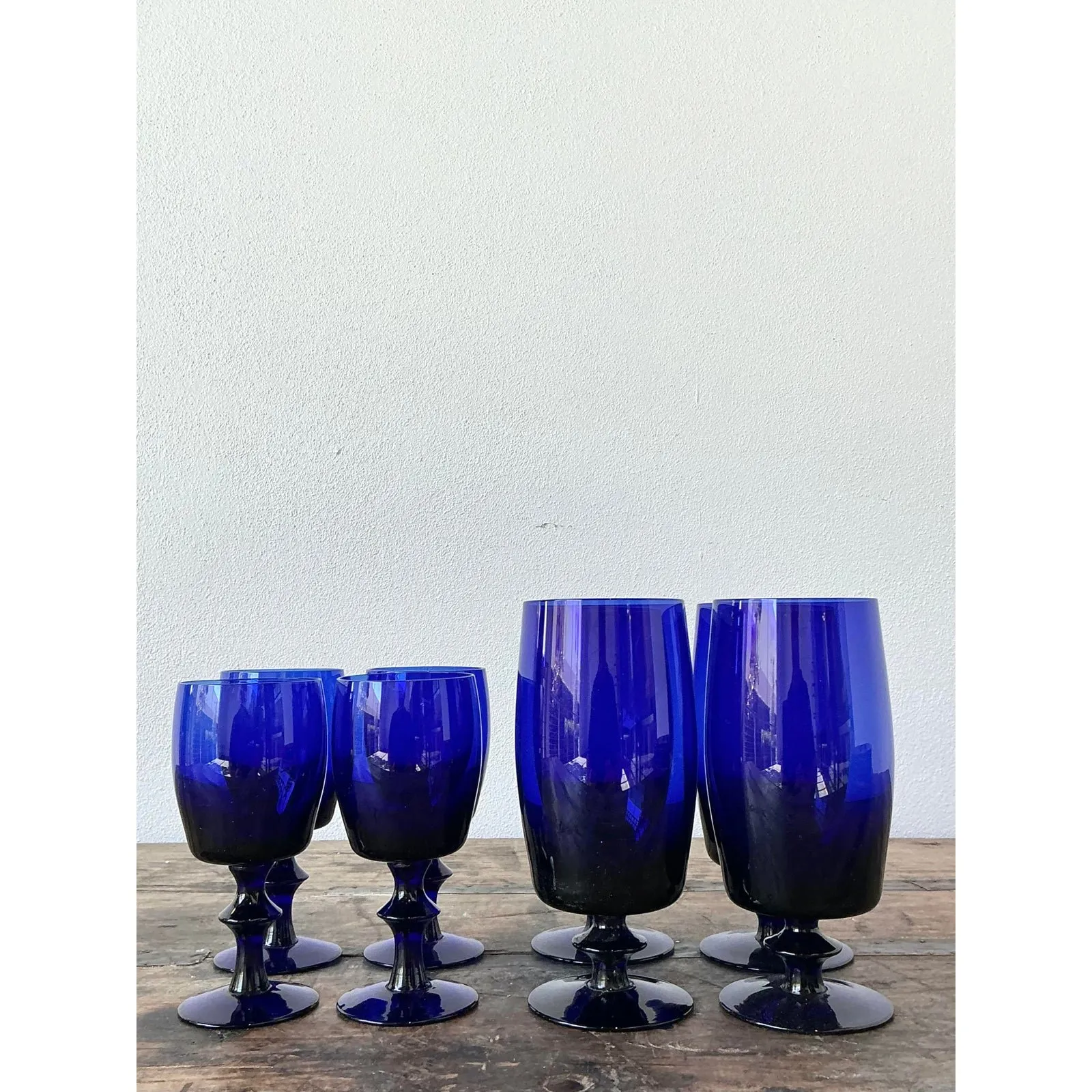 Vintage Cobalt Stemware - Set of 8 — additional photo 1