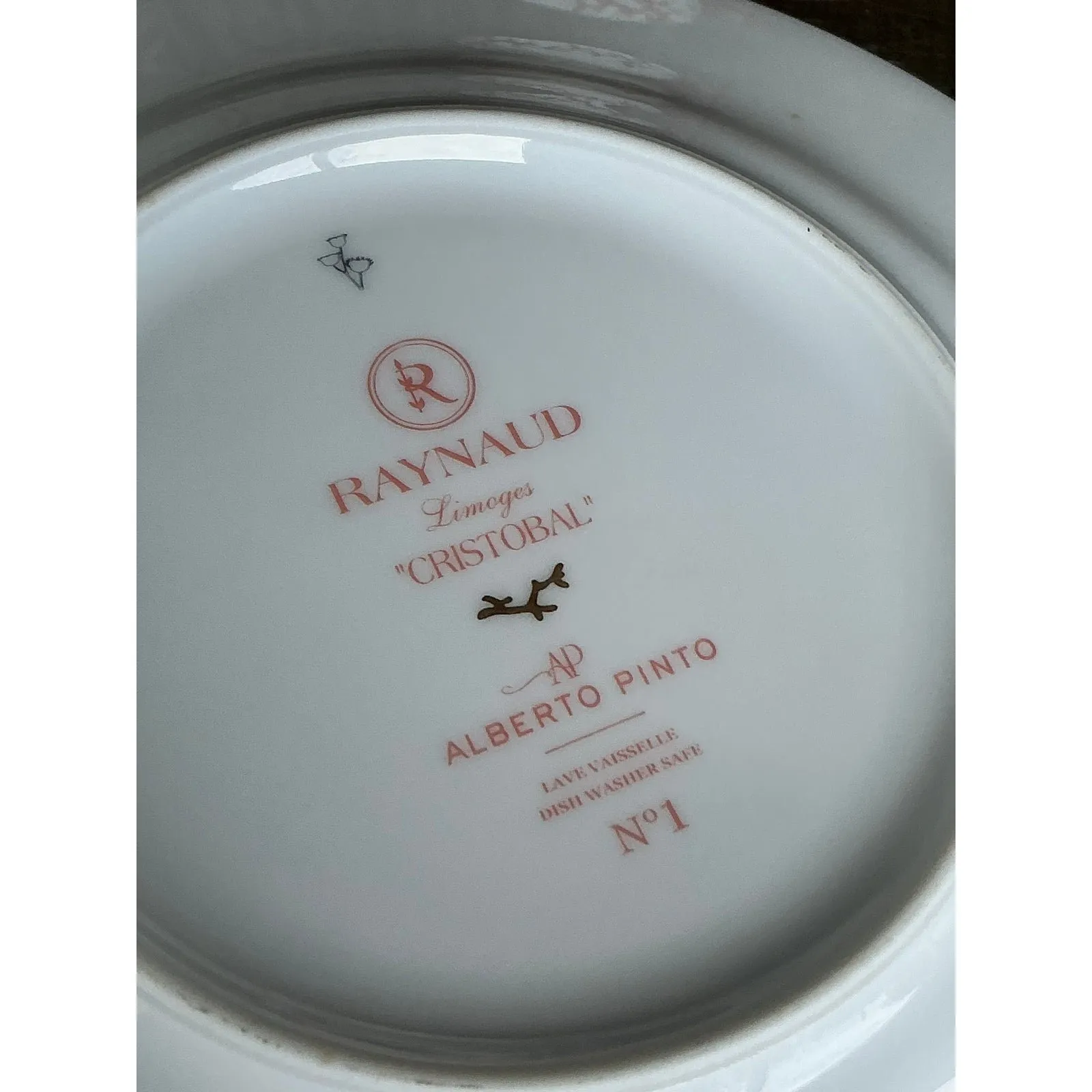 Vintage Coastal Alberto Pinto for Raynaud Limoges “Christobal” Dessert Service for 6- 18 Pieces — additional photo 8