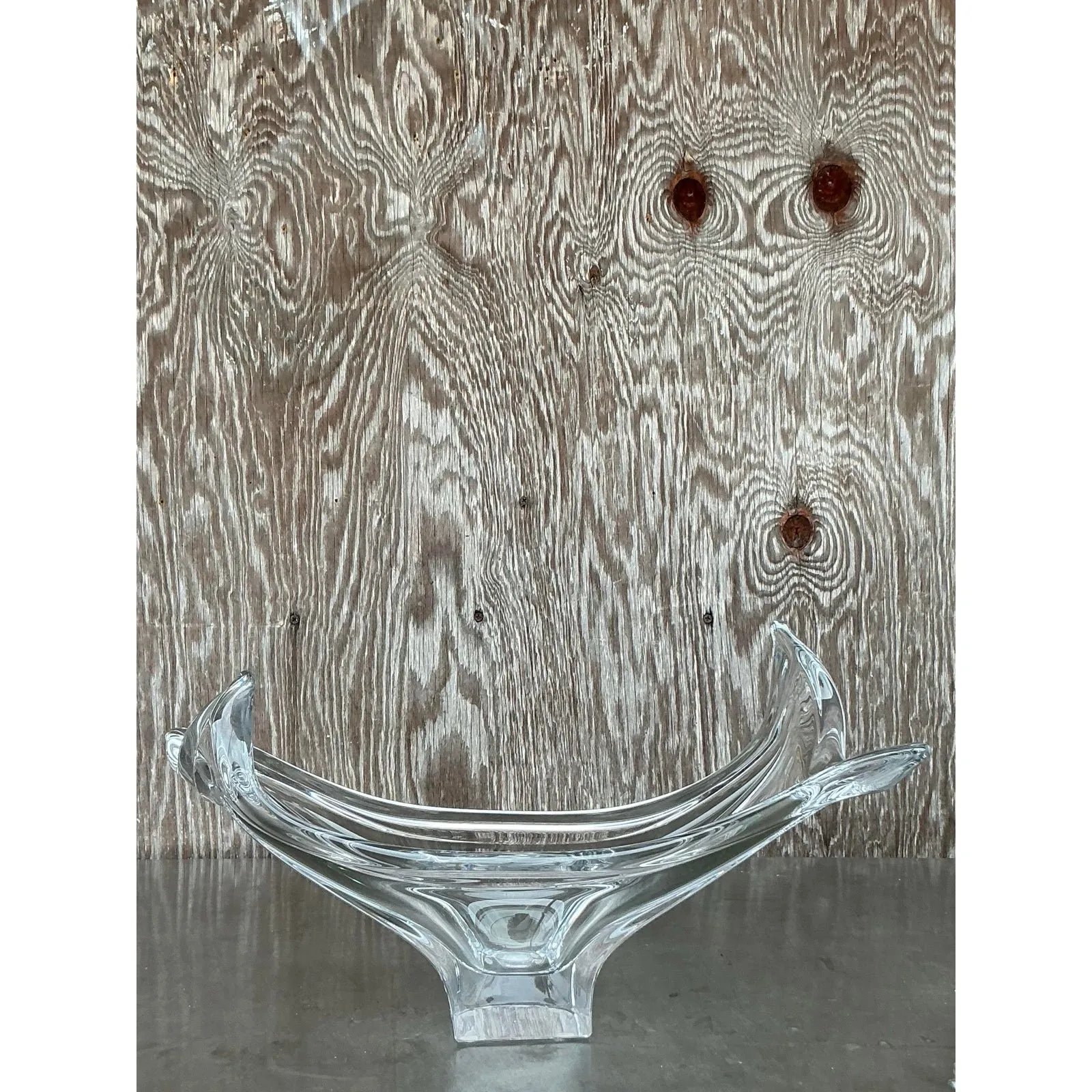 Vintage Boho Cofrac Art Ferrier Crystal Bowl — additional photo 8