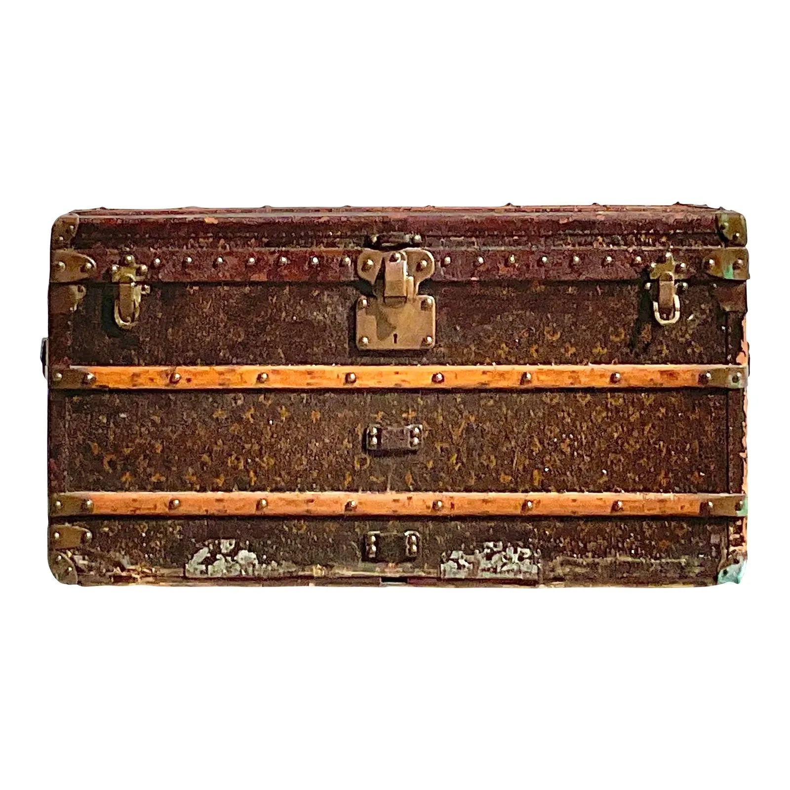 Vintage Boho Louis Vuitton Steamer Trunk — additional photo 1
