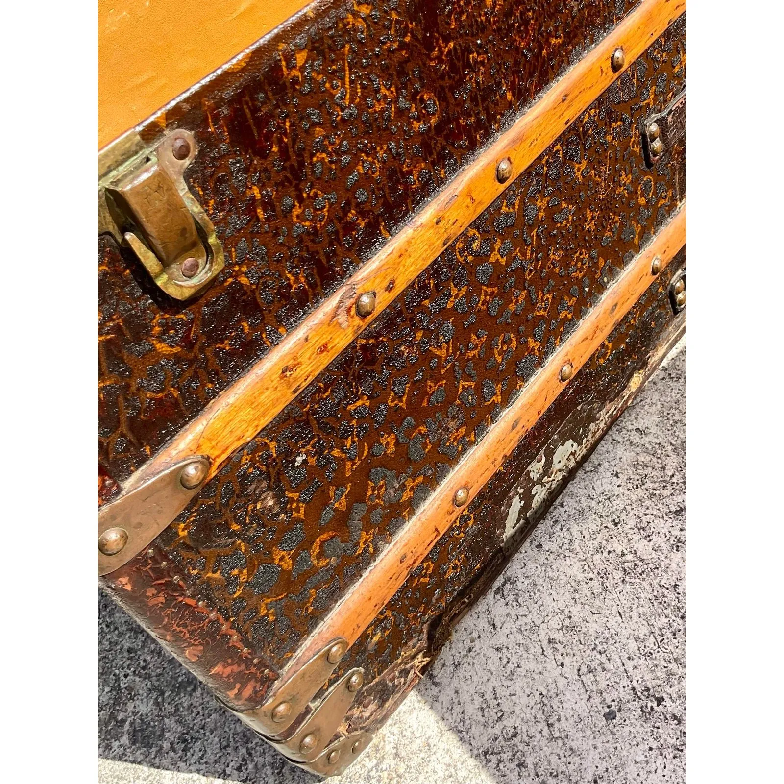 Vintage Boho Louis Vuitton Steamer Trunk — additional photo 7