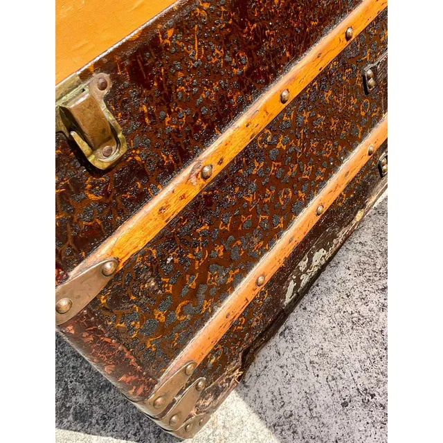 Vintage Boho Louis Vuitton Steamer Trunk — additional photo 7