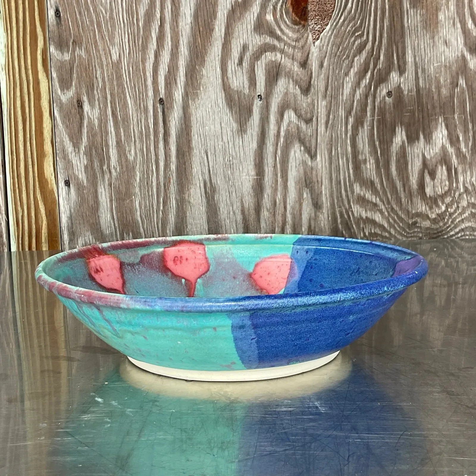 Vintage Boho Signed Studio Pottery Bowl — additional photo 6