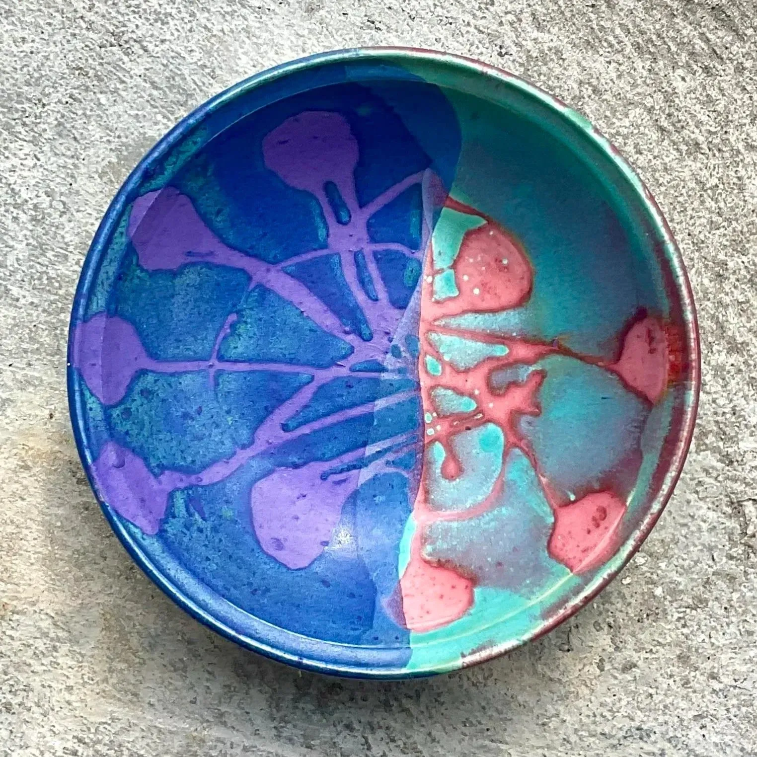 Vintage Boho Signed Studio Pottery Bowl — additional photo 4