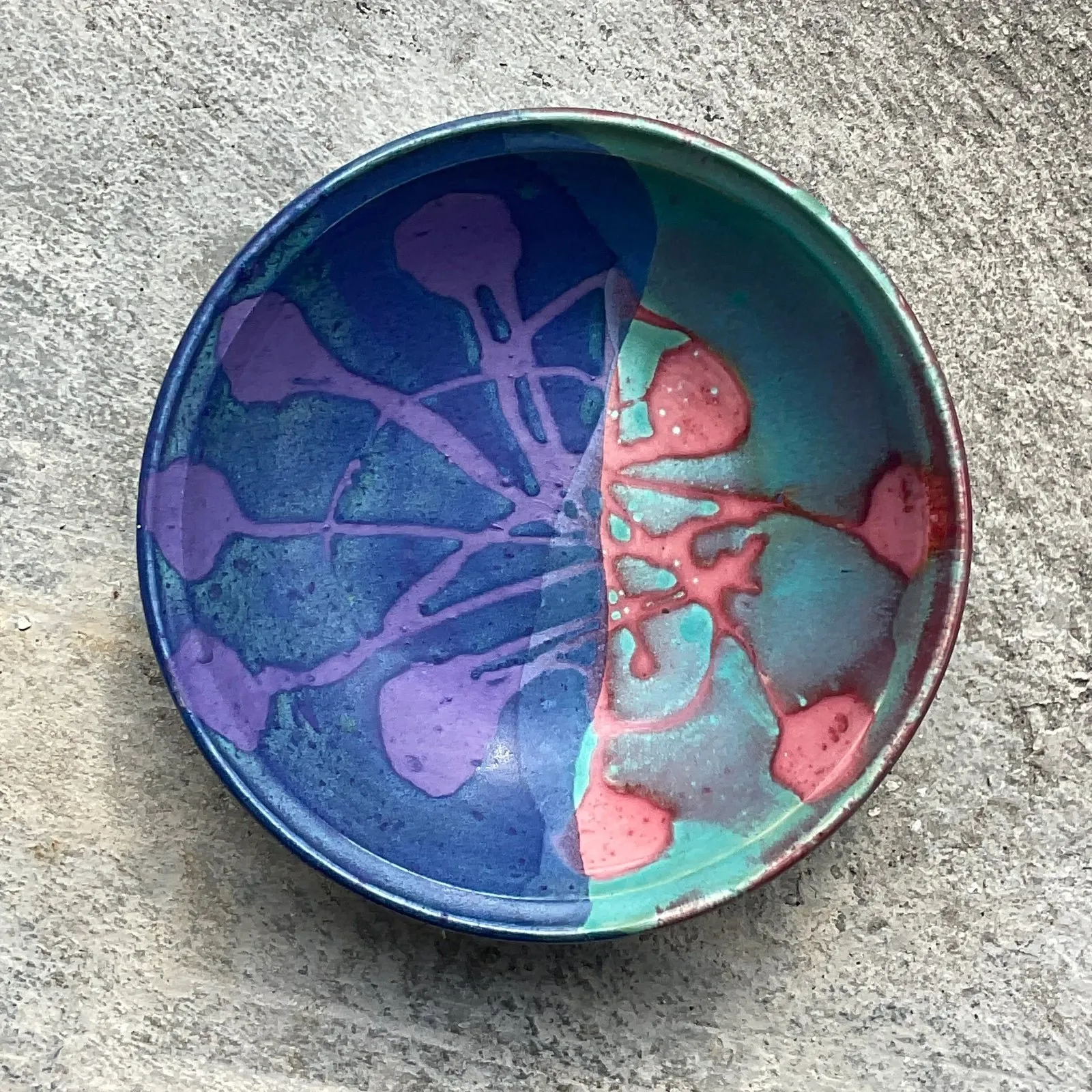 Vintage Boho Signed Studio Pottery Bowl — additional photo 8