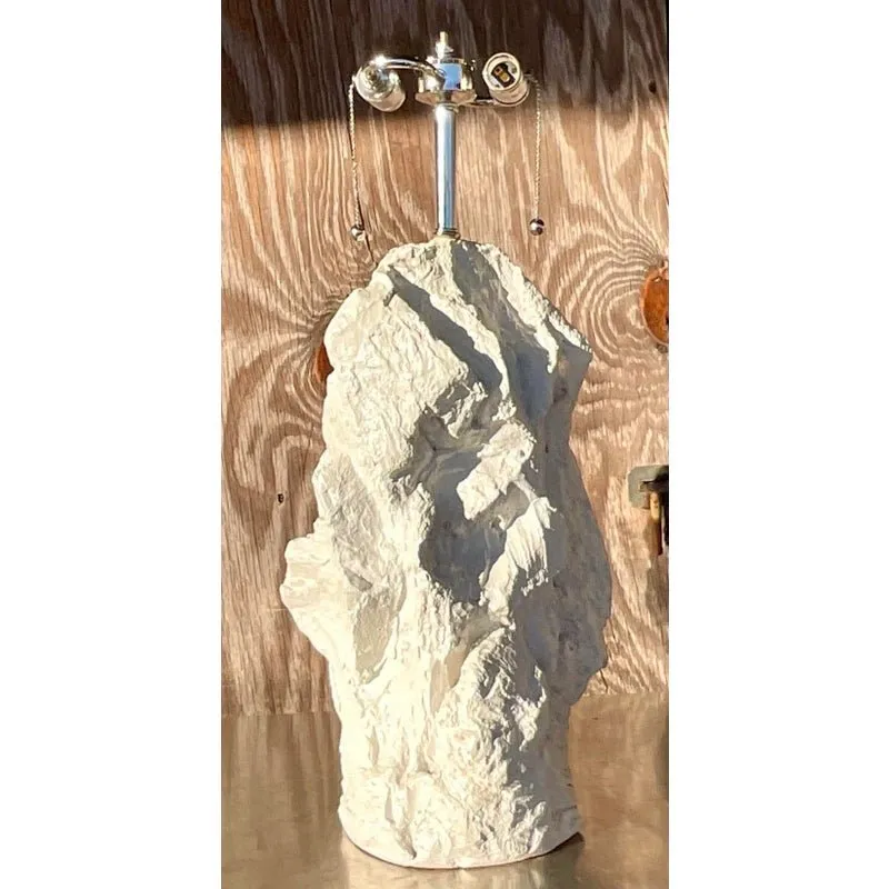 Vintage Boho Plaster Rock Lamp After Sirmos — additional photo 8