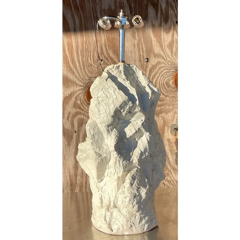 Vintage Boho Plaster Rock Lamp After Sirmos — additional photo 2