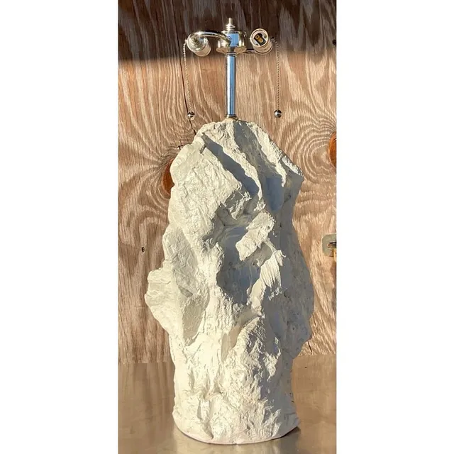 Vintage Boho Plaster Rock Lamp After Sirmos — additional photo 2