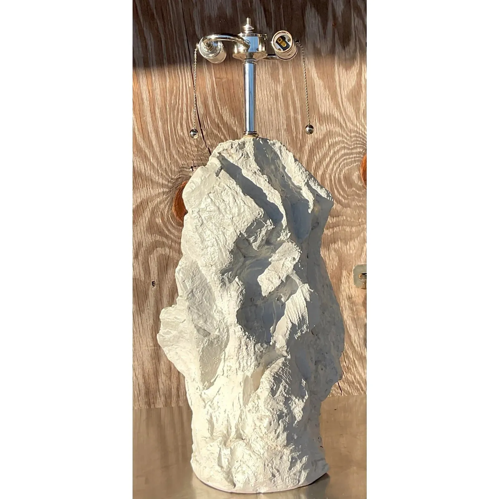 Vintage Boho Plaster Rock Lamp After Sirmos — additional photo 3