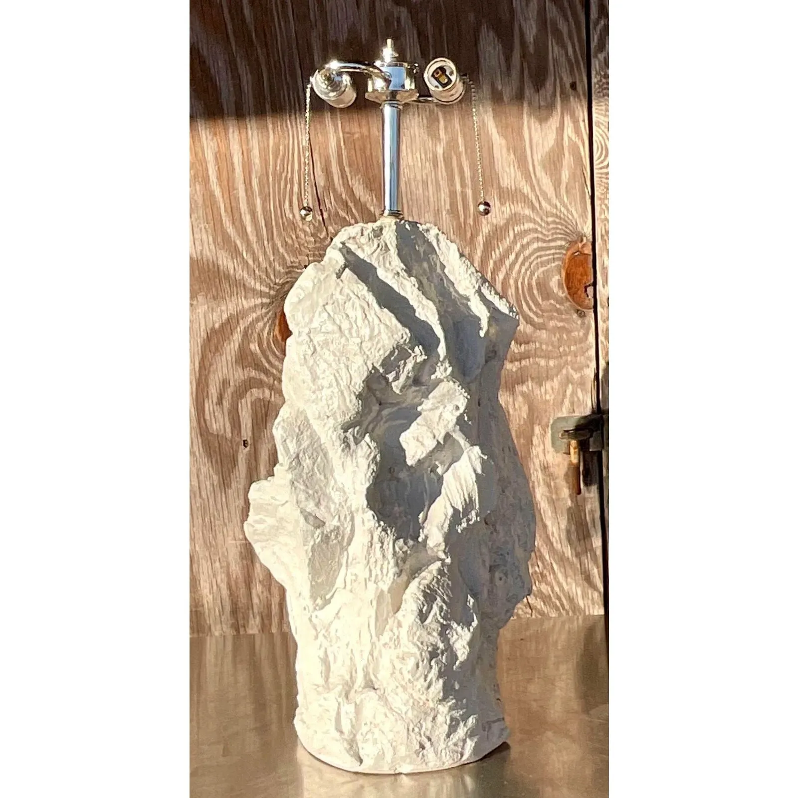 Vintage Boho Plaster Rock Lamp After Sirmos — additional photo 4