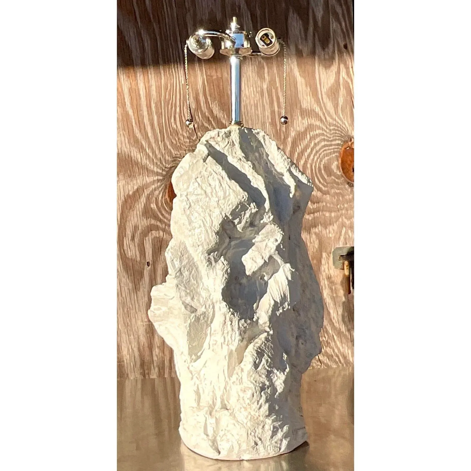 Vintage Boho Plaster Rock Lamp After Sirmos — additional photo 6