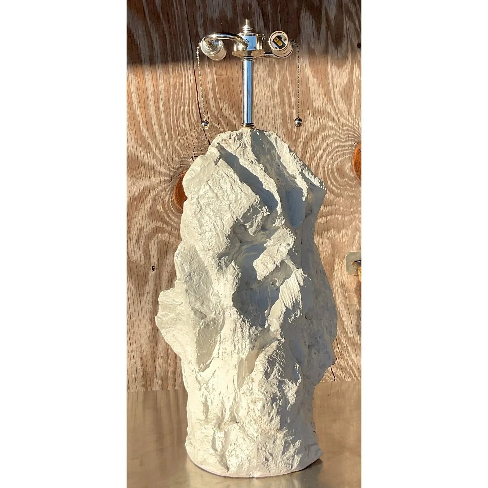 Vintage Boho Plaster Rock Lamp After Sirmos — additional photo 7