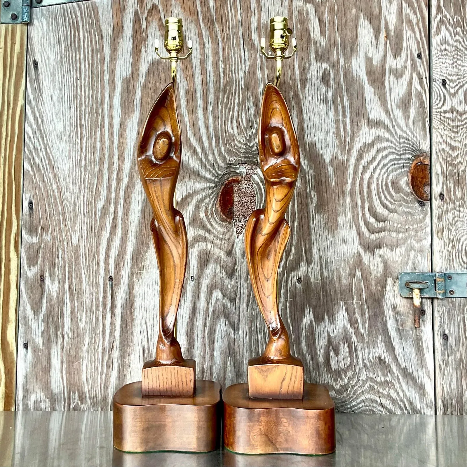 Vintage Boho Sculptural Figure Lamps by Yasha Heifetz - a Pair — additional photo 7