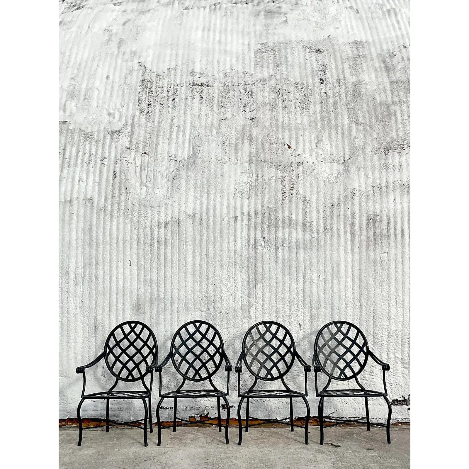 Vintage Coastal Brown Jordan “Grenada” Aluminum Dining Chairs - Set of 4 — additional photo 3