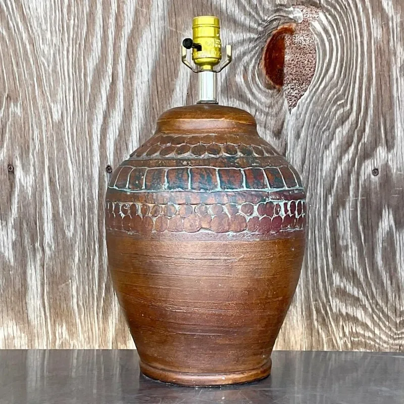 Vintage Boho Ceramic Circles Lamp — additional photo 5