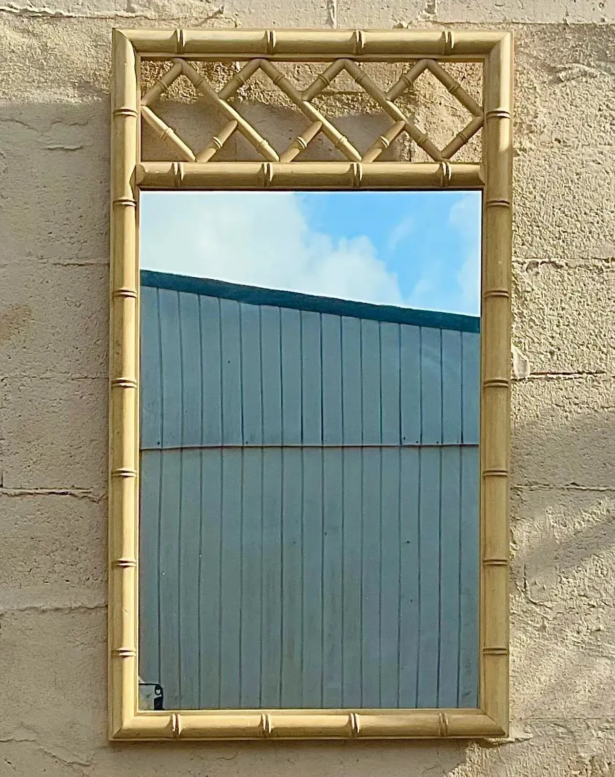 Vintage Chinese Chippendale Wood Vertical Mirror — additional photo 7