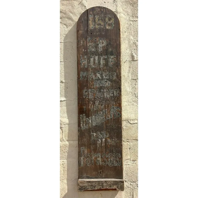 Vintage Boho Folk Art Blade Sign — additional photo 1