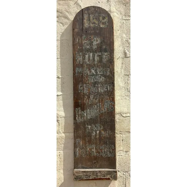 Vintage Boho Folk Art Blade Sign — additional photo 1