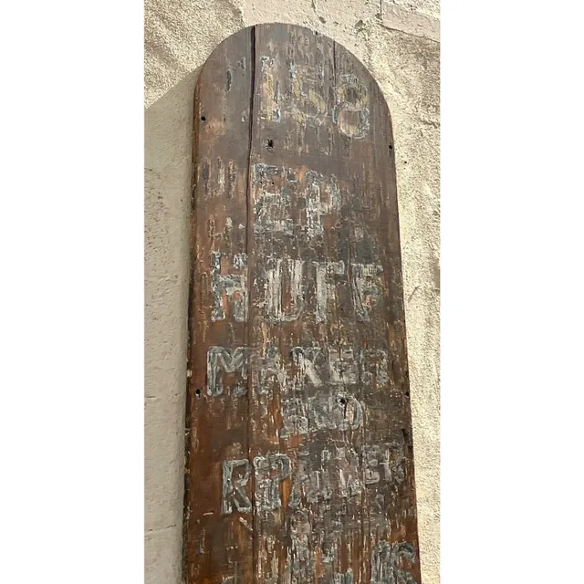 Vintage Boho Folk Art Blade Sign — additional photo 2