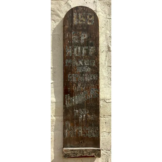 Vintage Boho Folk Art Blade Sign — additional photo 7