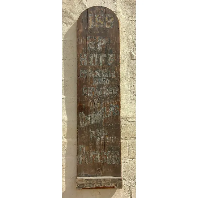 Vintage Boho Folk Art Blade Sign — additional photo 8