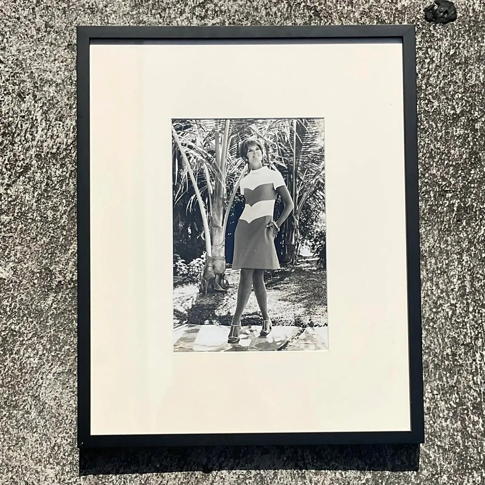 Vintage Boho Black and White 70s Fashion Photograph — additional photo 6