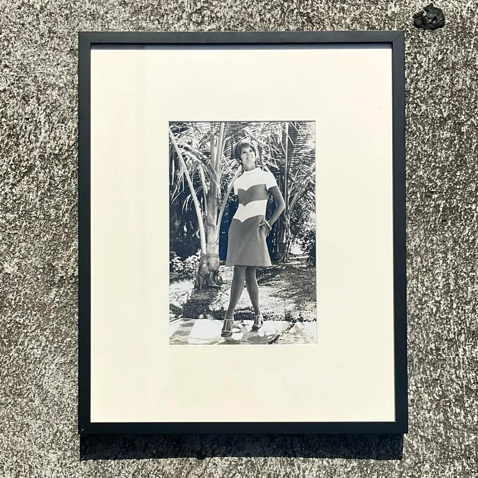 Vintage Boho Black and White 70s Fashion Photograph — additional photo 7