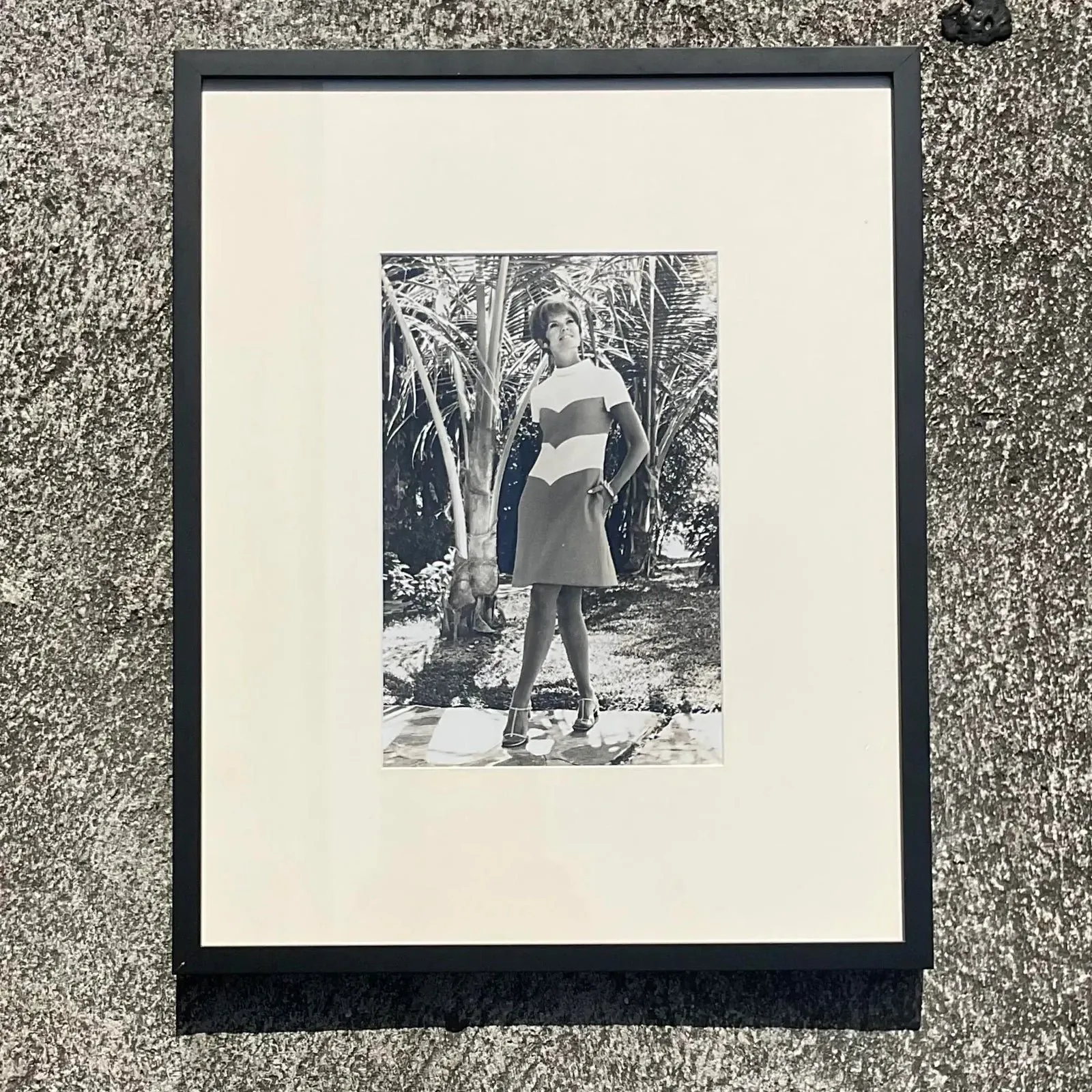 Vintage Boho Black and White 70s Fashion Photograph — additional photo 4