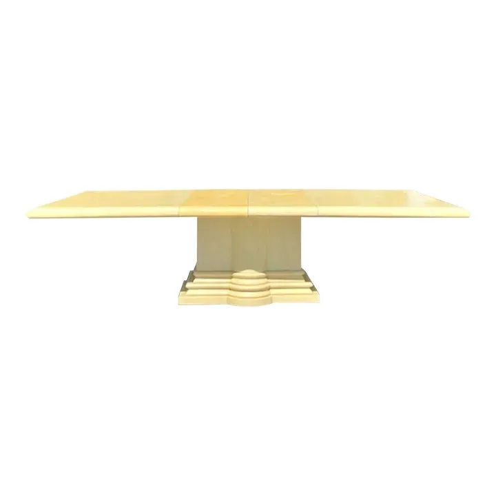 Late 20th Century Vintage Regency Tessellated Bone Dining Table
