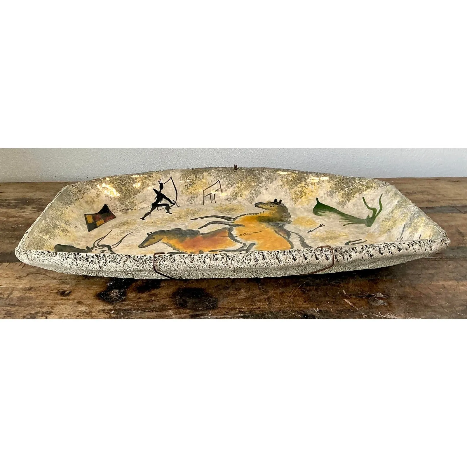 Vintage Lascaux Cave Painting Bowl — additional photo 7