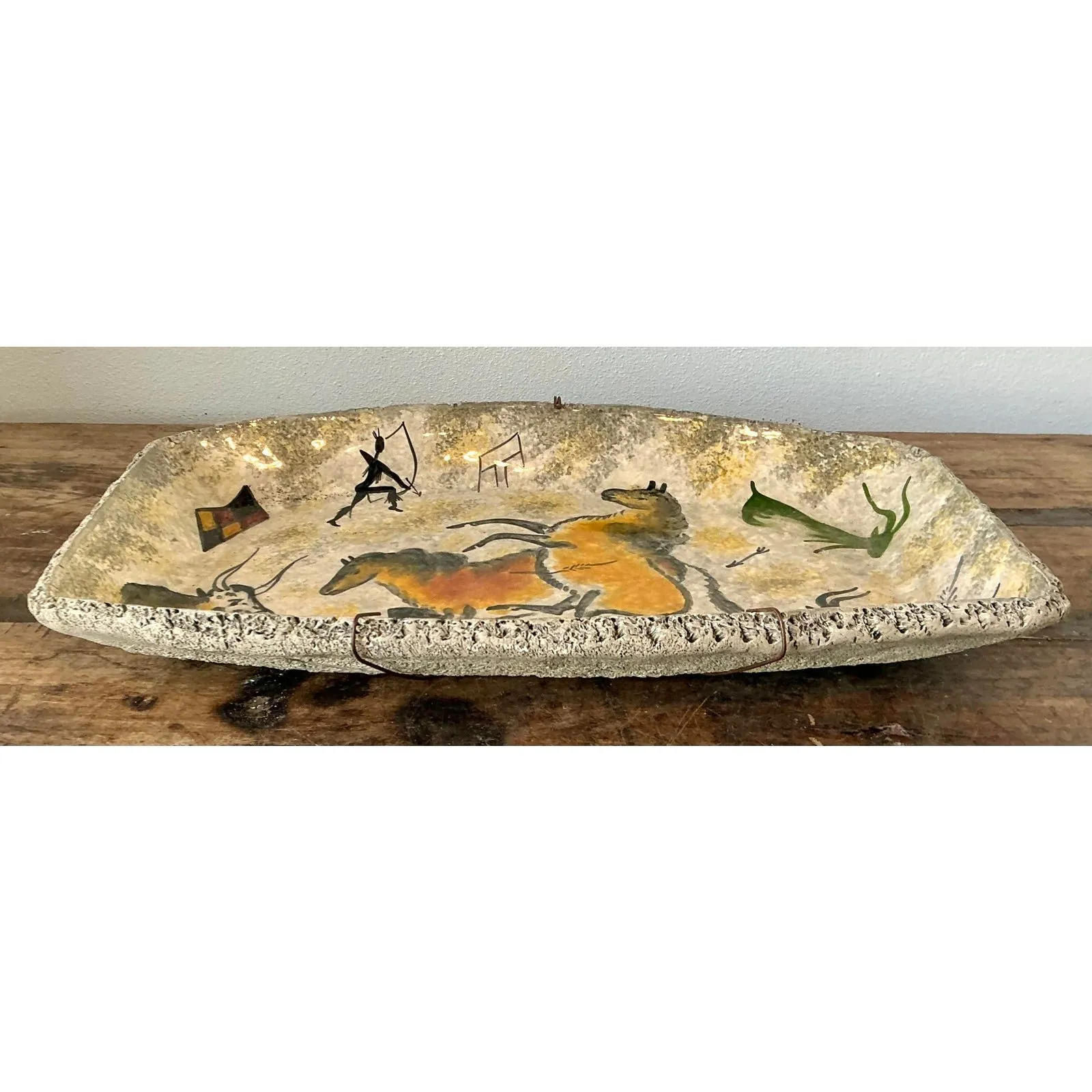 Vintage Lascaux Cave Painting Bowl — additional photo 8