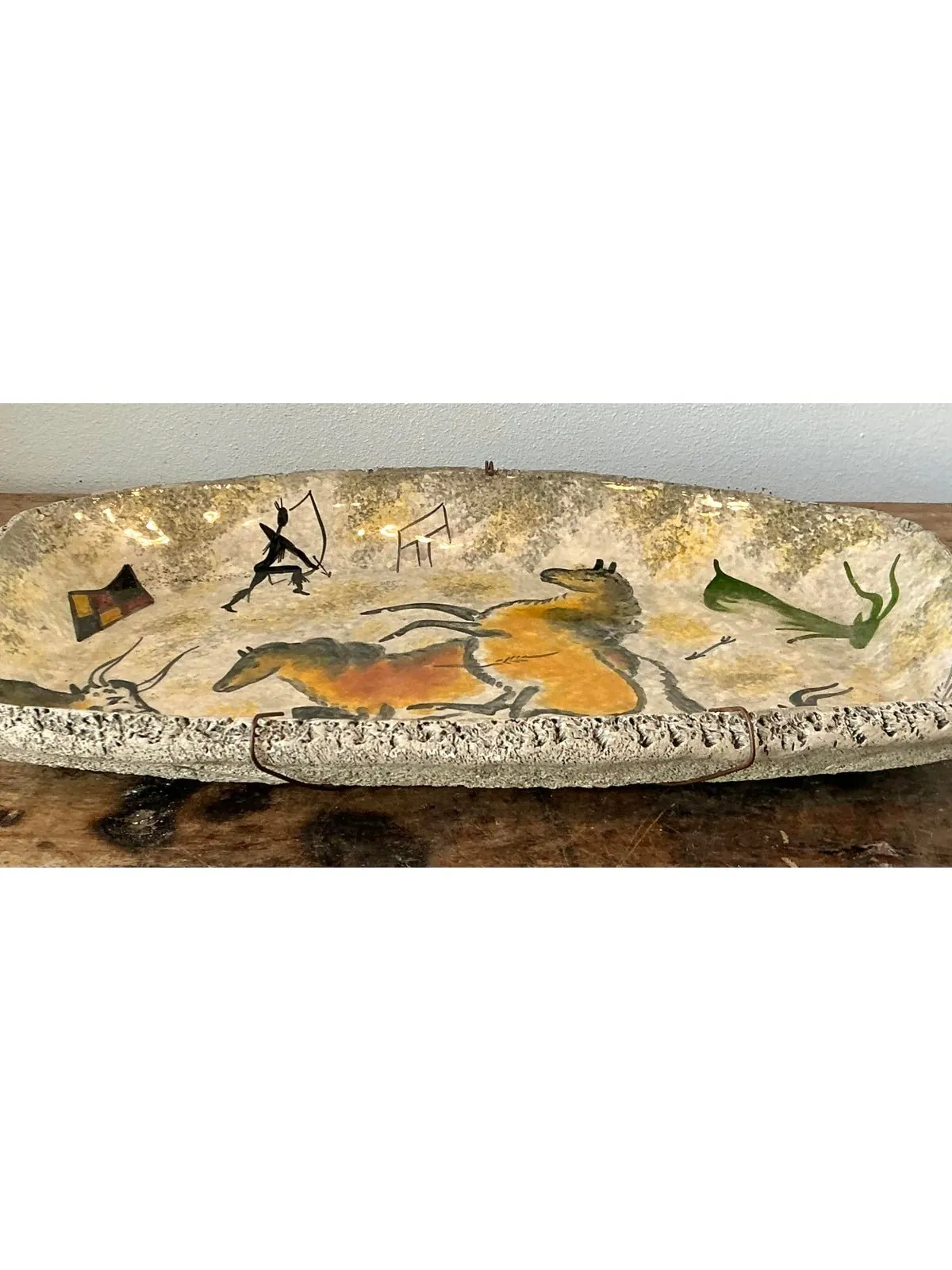 Vintage Lascaux Cave Painting Bowl — additional photo 7