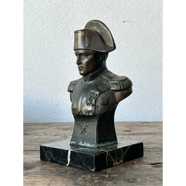 Vintage Patinated Bronze Bust of Napoleon — additional photo 2