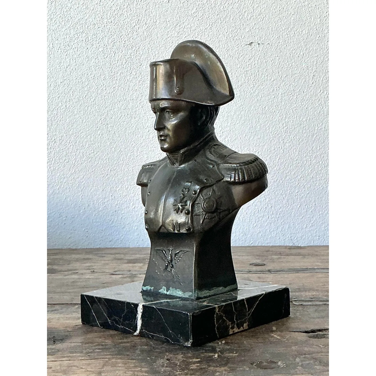 Vintage Patinated Bronze Bust of Napoleon — additional photo 3