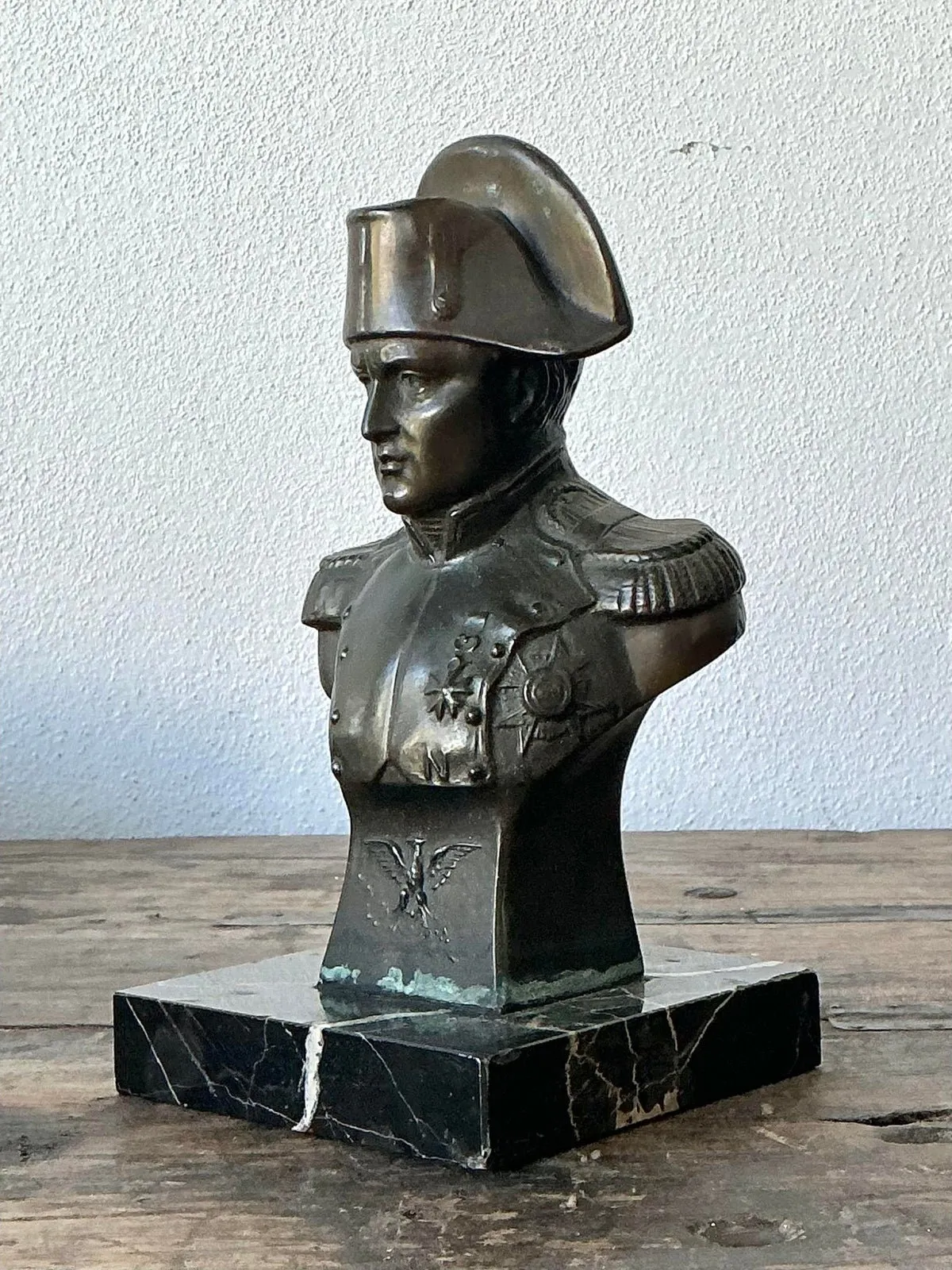 Vintage Patinated Bronze Bust of Napoleon — additional photo 3