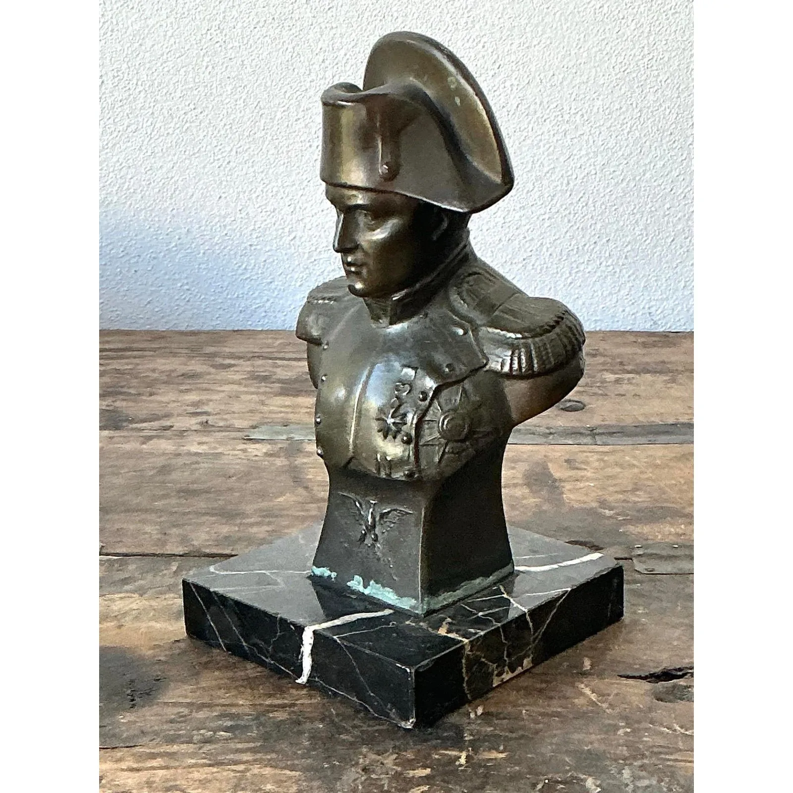 Vintage Patinated Bronze Bust of Napoleon — additional photo 5