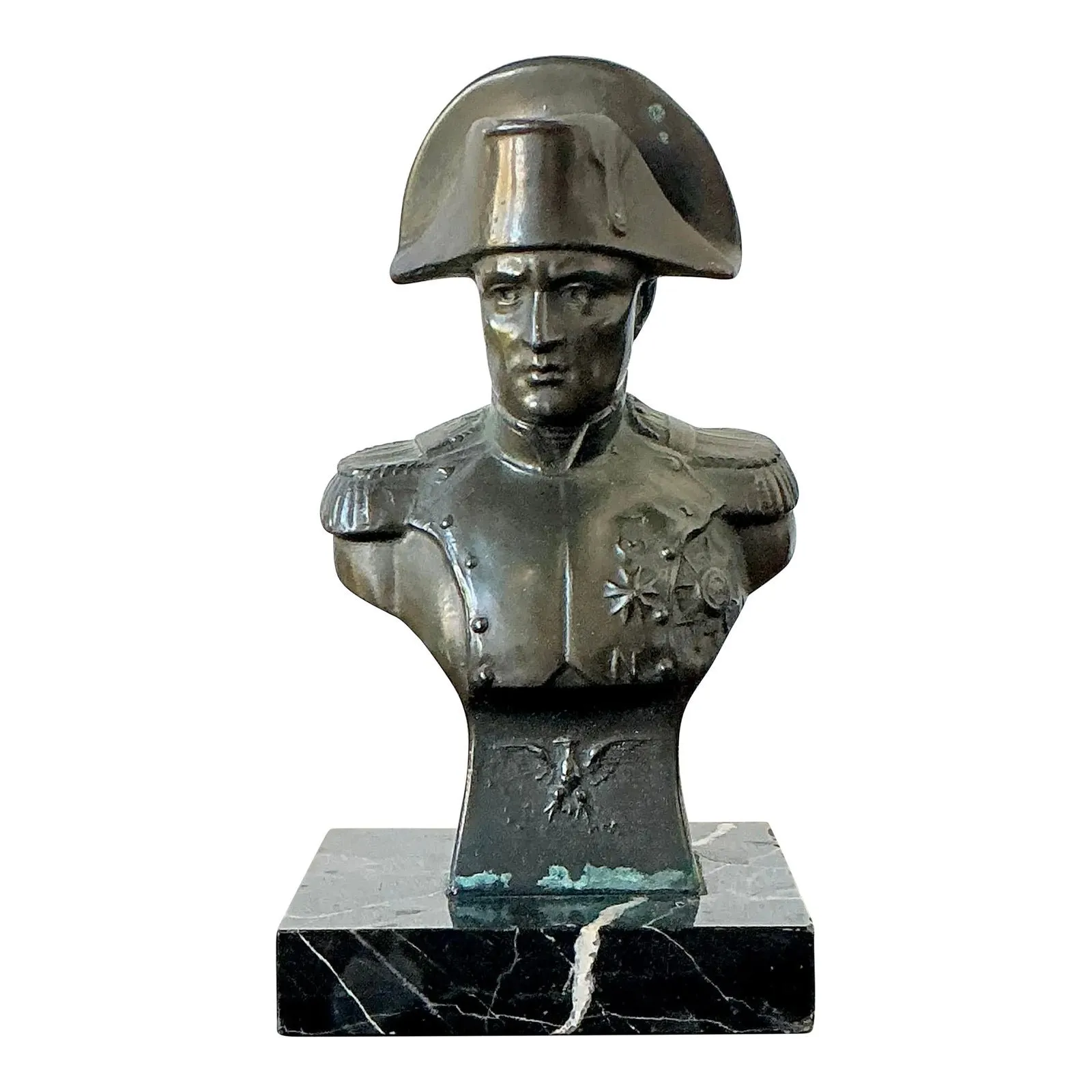 Vintage Patinated Bronze Bust of Napoleon — additional photo 8