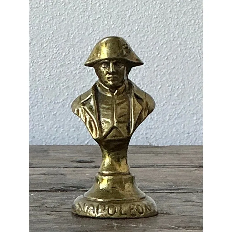 Vintage Brass Bust of Napoleon Paperweight — additional photo 1
