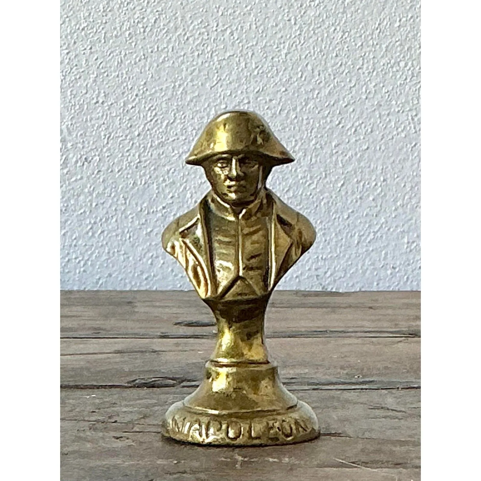 Vintage Brass Bust of Napoleon Paperweight — additional photo 4