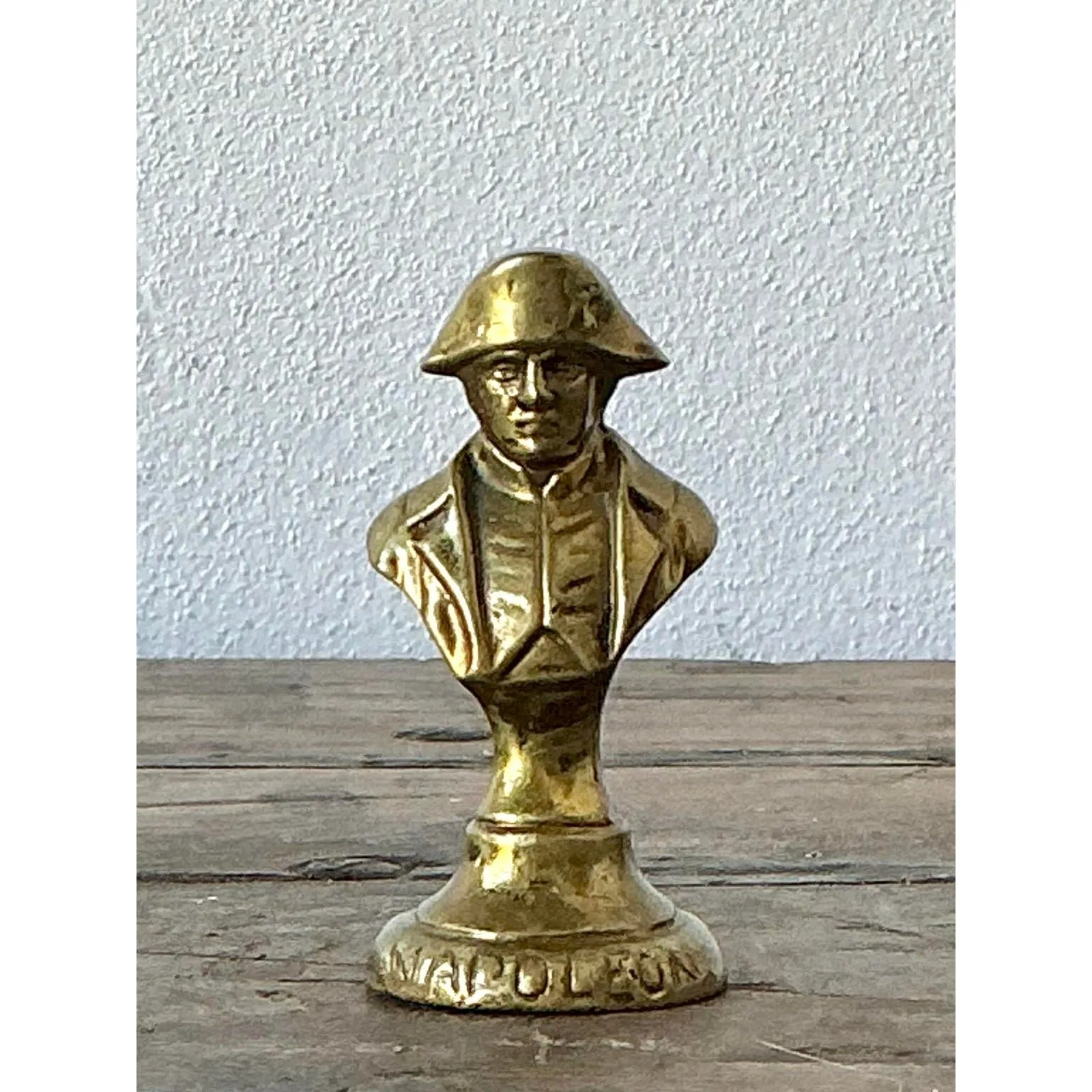 Vintage Brass Bust of Napoleon Paperweight — additional photo 3