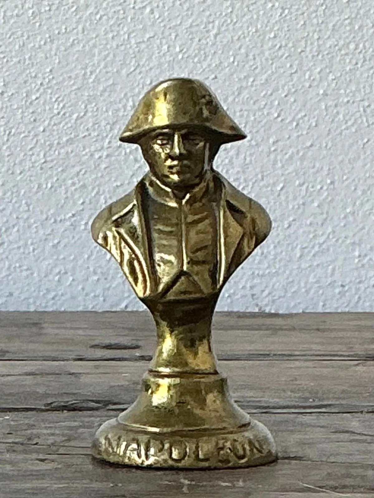 Vintage Brass Bust of Napoleon Paperweight — additional photo 1