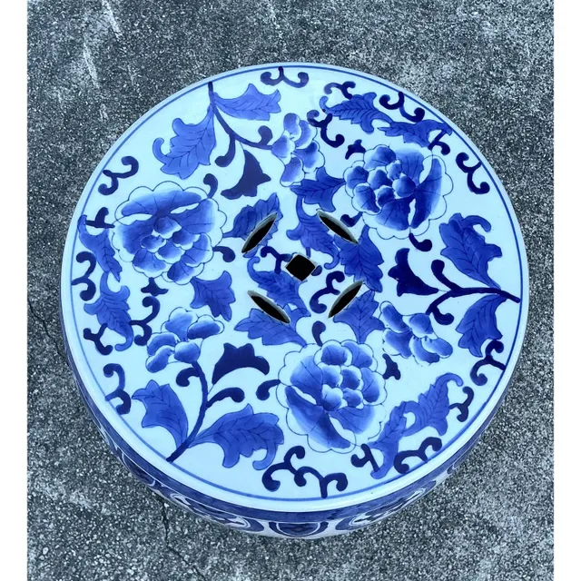 Vintage Asian Glazed Ceramic Garden Stool — additional photo 5