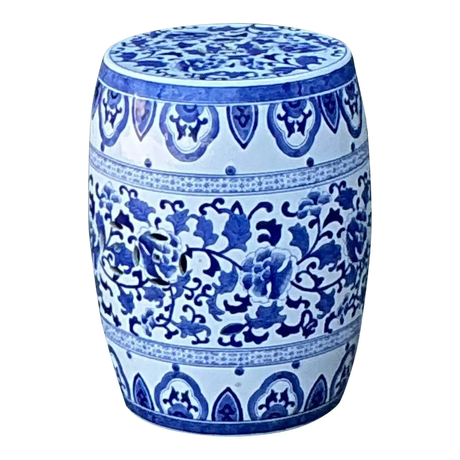 Vintage Asian Glazed Ceramic Garden Stool — additional photo 8