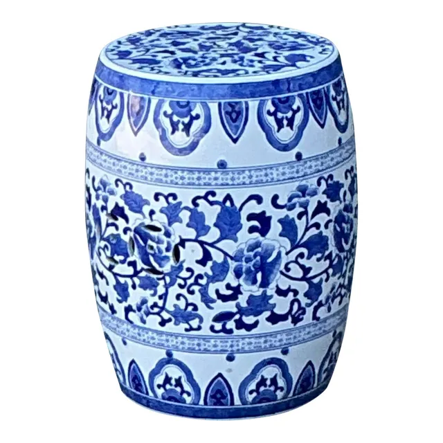 Vintage Asian Glazed Ceramic Garden Stool — additional photo 8